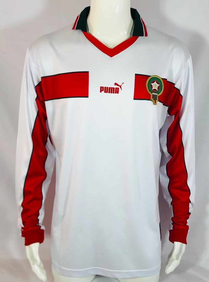 AAA Quality Morocco 1998 World Cup Away Long Jersey